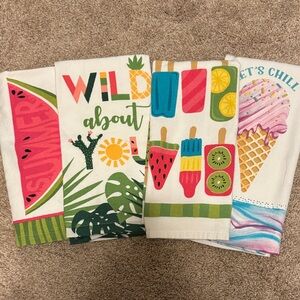 Colorful Summer Kitchen Towels Set